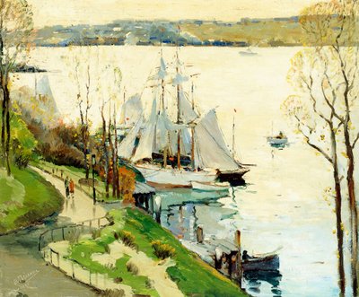 79th Streetin venesatama, New York tekijältä Anthony Thieme