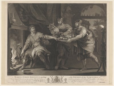 Manius Curius Dentatus Weigert de geschenken van de Samnieten Marcus Curius Dentatus hylkää samnilaisten lahjukset (nimi esineessä) tekijältä Anthony Walker