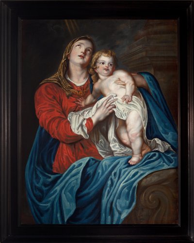Anonyymi. Neitsyt Lapsen kanssa. 1700-luvulla (?). tekijältä Anthony van (after) Dyck