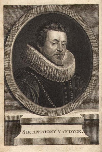 Sir Anthony van Dyck (1599-1641) (kaiverrus) tekijältä Anthony van (after) Dyck