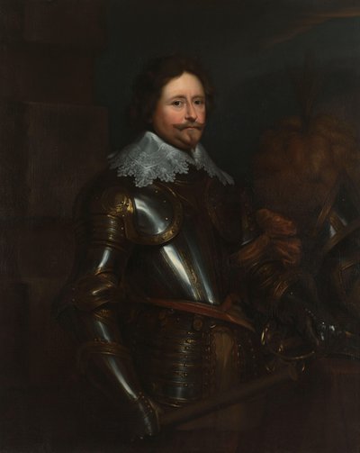 Stadholder Frederik Hendrik (1584-1647), oranssin prinssi muotokuva tekijältä Anthony van Dyck (after)