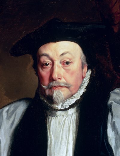 Arkkipiispa William Laud (1573-1645) n. 1635-37 (62513:n yksityiskohta) tekijältä Anthony van Dyck