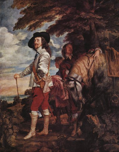 Kaarle I metsästyksessä tekijältä Anthony van Dyck