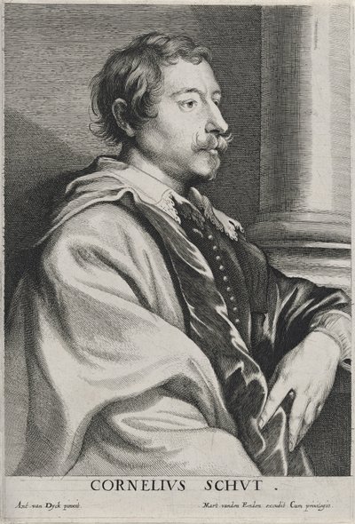 Cornelius Schut, ei päivämäärää (etsaus paperille kaiverruksella) tekijältä Anthony van Dyck