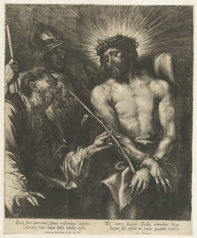Kristuksen pilkkaaminen Ecce Homo tekijältä Anthony van Dyck
