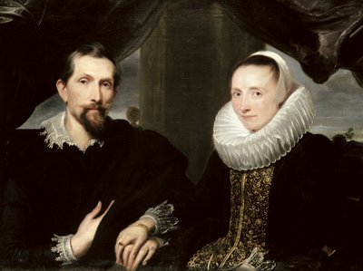 Taidemaalari Frans Snydersin (1579-1657) ja hänen vaimonsa Margaretha de Vosin kaksoismuotokuva, 1621 tekijältä Anthony van Dyck