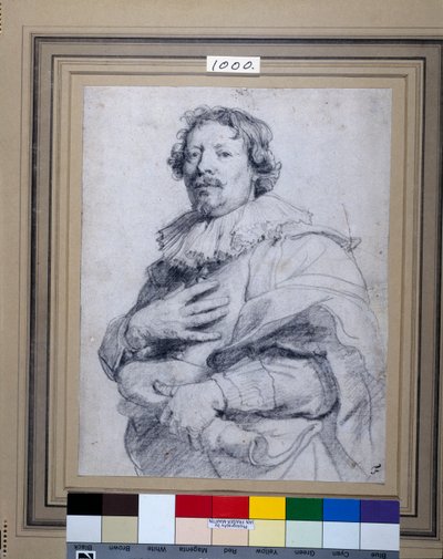 Gaspard de Crayer (musta liitu valkoisella paperilla) tekijältä Anthony van Dyck