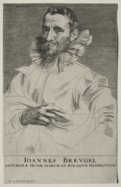 Jan Brueghelin muotokuva tekijältä Anthony van Dyck