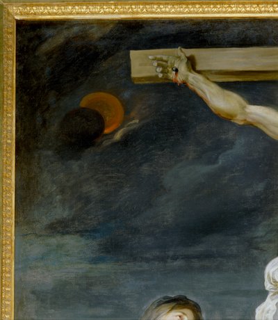 Kristus ristillä, Neitsyt Maria, Pyhä Johannes ja ... tekijältä Anthony van Dyck