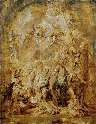 Pyhän Yrjön marttyyrikuolema tekijältä Anthony van Dyck