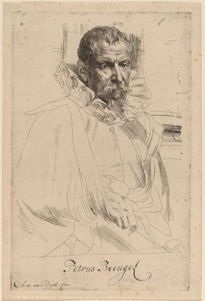 Pieter Bruegel nuorempi, luultavasti 16261641. tekijältä Anthony van Dyck