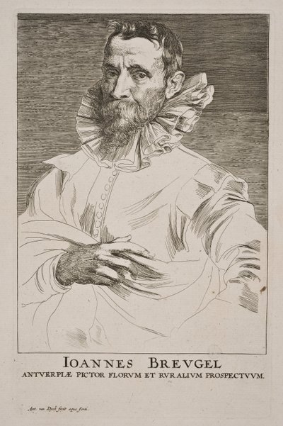 Jan Brueghel vanhemman muotokuva tekijältä Anthony van Dyck