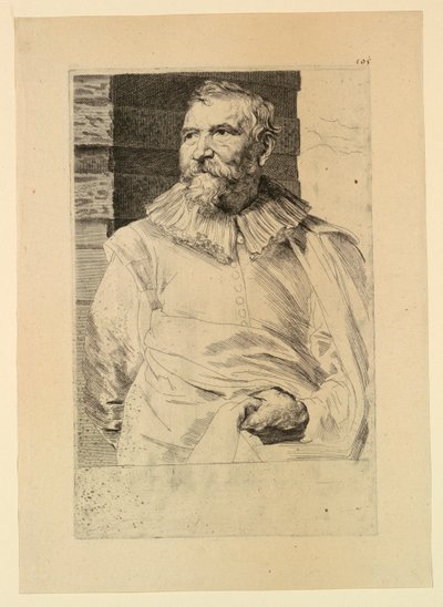 Adam van Noortin muotokuva miesten prinssien ikoneista tekijältä Anthony van Dyck