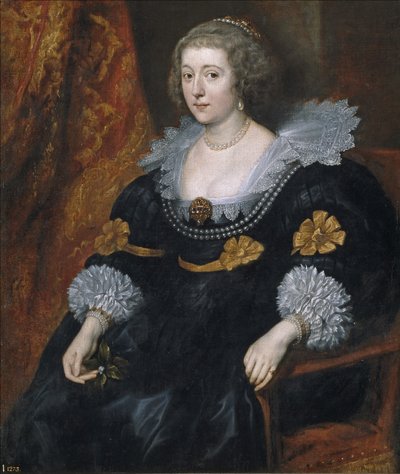 Solms-Braunfelsin Amalian muotokuva 1602-1675 tekijältä Anthony van Dyck