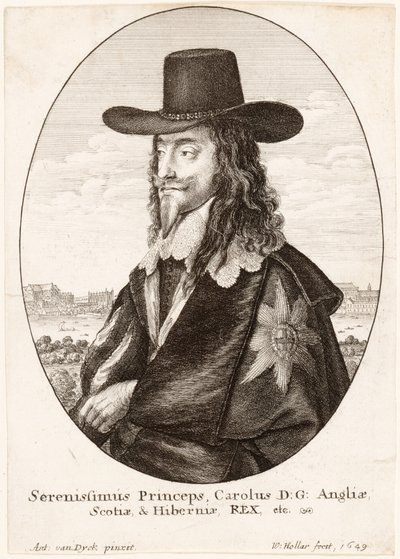 Kaarle I:n muotokuva, pub. 1649 tekijältä Anthony van Dyck