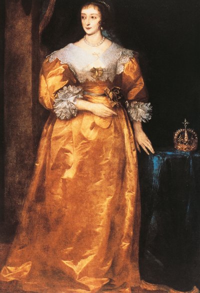 Ranskalaisen Henrietta Marian muotokuva (Pariisi tekijältä Anthony van Dyck