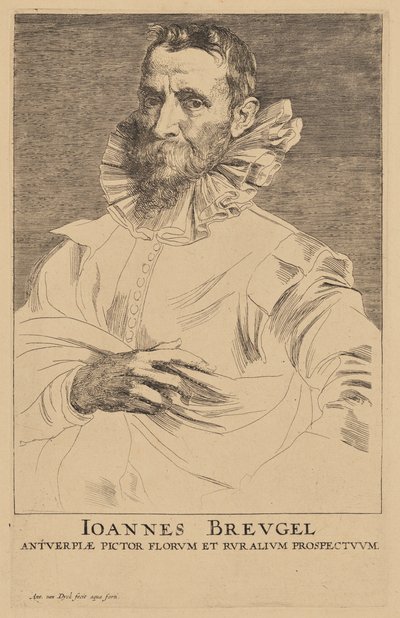 Jan Bruegel vanhemman muotokuva tekijältä Anthony van Dyck