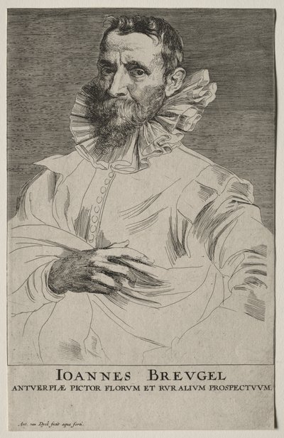Jan Brueghelin muotokuva tekijältä Anthony van Dyck