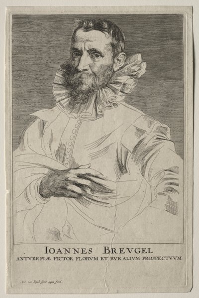 Jan Brueghelin muotokuva tekijältä Anthony van Dyck