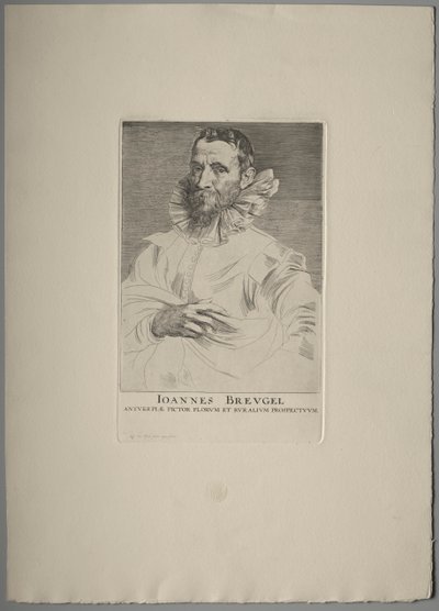 Jan Brueghelin muotokuva tekijältä Anthony van Dyck