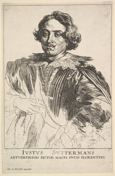 Justus Suttermansin muotokuva 1600-luvulta. tekijältä Anthony van Dyck
