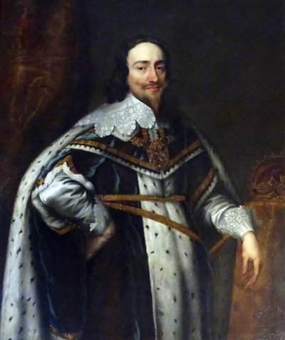 Englannin kuninkaan Kaarle I:n muotokuva (öljy kankaalle) tekijältä Anthony van Dyck