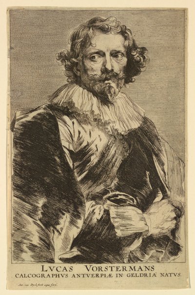 Lucas Vorsterman I:n muotokuva miesten prinssien ikoneista tekijältä Anthony van Dyck