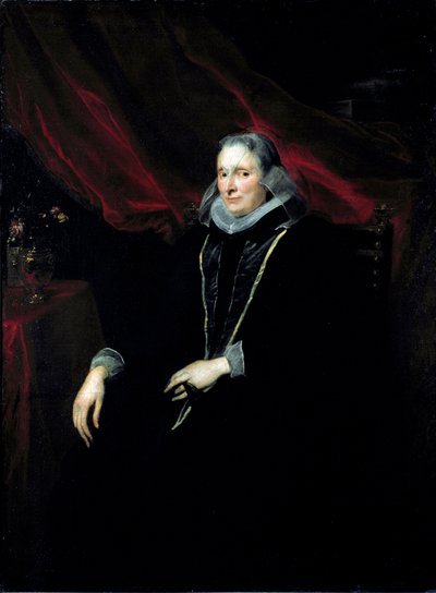Muotokuva Luigia Cattaneo Gentile Painting Antonie Van Dyck (1599-1641) 1621 noin Sun. 147x112 cm Strasbourg, Musee des Beaux Arts tekijältä Anthony van Dyck