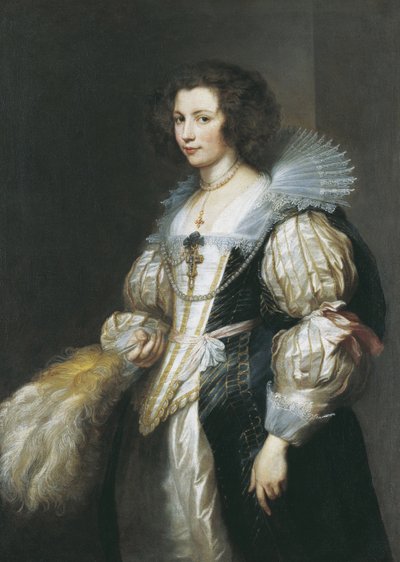 Maria de Tassisin (1611-1638) muotokuva, noin 1629-1630 (öljy kankaalle). tekijältä Anthony van Dyck