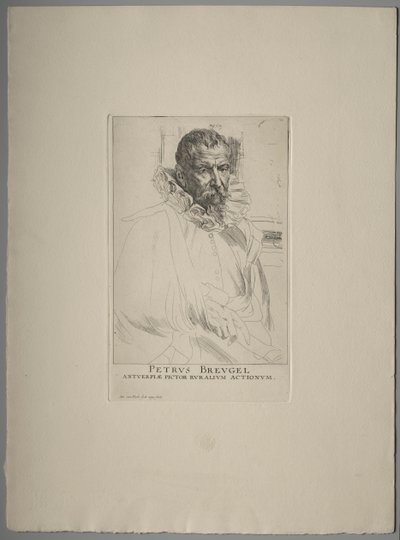 Pieter Brueghelin muotokuva tekijältä Anthony van Dyck