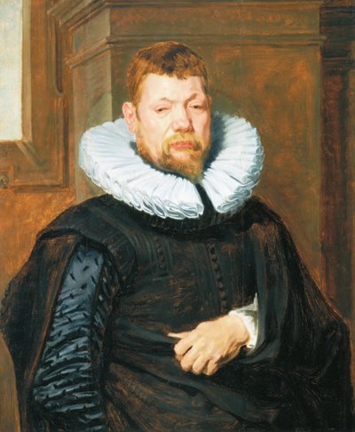 Parrakkaan miehen muotokuva, n. 1616 (öljy tammilevylle) tekijältä Anthony van Dyck