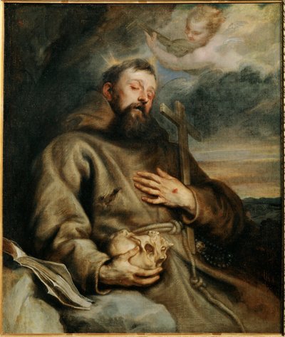 Saint Francis of Assisi (maalaus kankaalle) tekijältä Anthony van Dyck