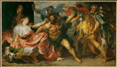 Samson made prisoner (maalaus kankaalle) tekijältä Anthony van Dyck