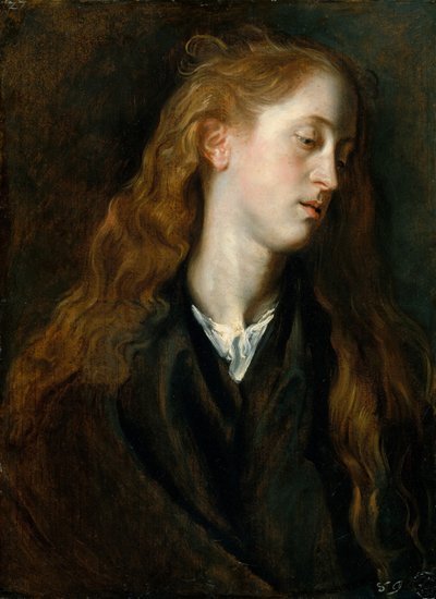 Nuoren naisen tutkimuspäällikkö, n. 1618-20. tekijältä Anthony van Dyck