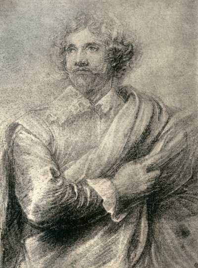Tutkimus kaivertajan, Peter De Jode nuoremman, maalausta varten, 1913. tekijältä Anthony van Dyck