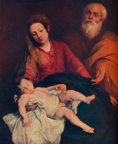 Pyhä perhe, c1624 tekijältä Anthony van Dyck