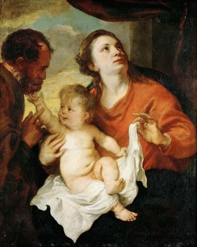 Pyhä perhe, noin 1627. tekijältä Anthony van Dyck