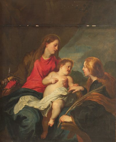 Pyhän Katariinan Aleksandrialaisen mystinen häät tekijältä Anthony van Dyck