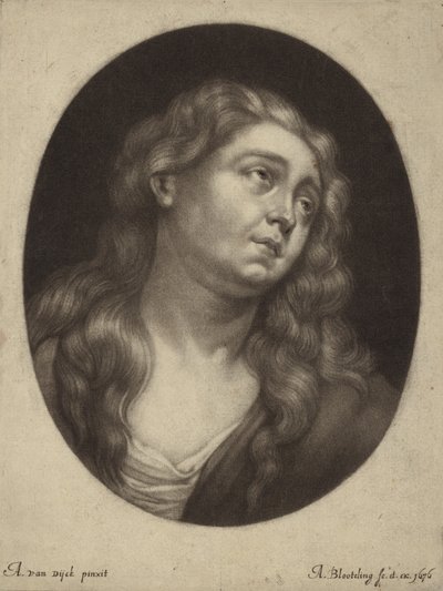 Pyhän Maria Magdaleenan pää tekijältä Anthony van Dyck