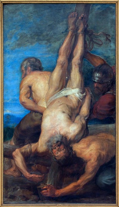 Pyhän Pietarin marttyyrikuolema. Antoon Van Dyckille (1599-1641) kuuluva maalaus, öljy kankaalle tekijältä Anthony van Dyck