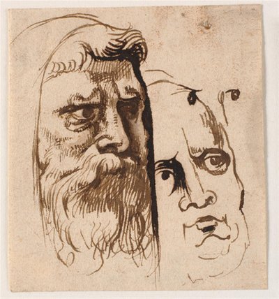 Kaksi urospäätä tekijältä Anthony van Dyck