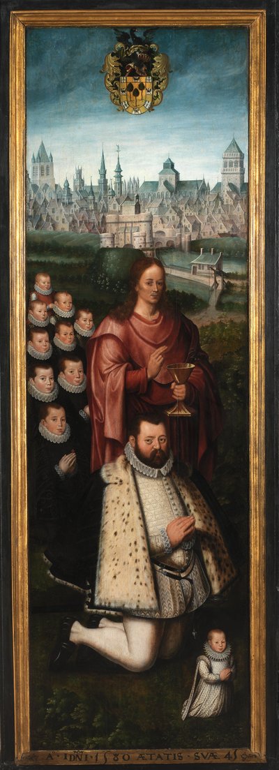 Muotokuva Juan Pardo II:sta ja hänen vaimoistaan Anna Ingenieulandtista ja Maria Anchemantista tekijältä Anthuenis (1536 1613) Claeissins or Claeissens