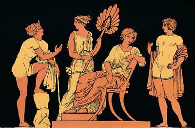 "Iphigenia ja Orestes", 1880 tekijältä Antique