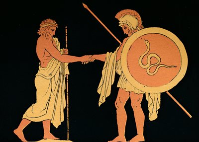 "Pelias Sending Forth Jason", 1880 tekijältä Antique