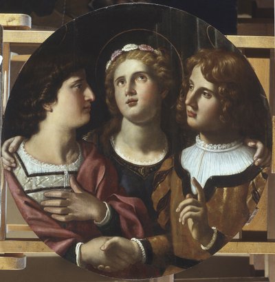 St. Cecilia St. Tiburtius ja Valerianus tekijältä Antiveduto Gramatica