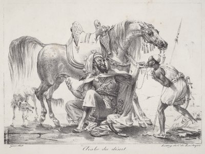 Desert Arab (Aavikon arabi) tekijältä Antoine-Jean Gros