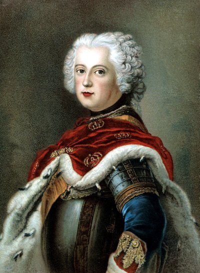 Fredrik II Suuri, Preussin kuningas tekijältä Antoine (after) Pesne