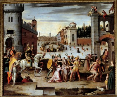 Thomas Moren (1478-1535) pidätys ja kidutus englantilainen filosofi ja liittokansleri. Kuningas Henrik VIII vaati papeilta ja Thomas Morelta, sitten muilta maailmoilta, valaa, jossa tunnustettiin kuninkaan hengellinen ylivalta. More, joka kieltäytyi tekemä tekijältä Antoine (follower of) Caron