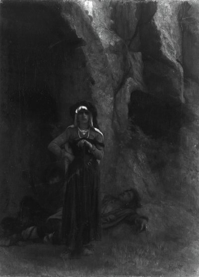 Vartiossa, 186070. tekijältä Antoine Auguste Ernest Hebert