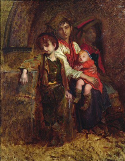 Talonpoikien perhe tekijältä Antoine Auguste Ernest Herbert or Hebert